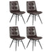 Aiken Upholstered Tufted Side Chairs Brown (Set of 4) - Imperial Furniture (Las Vegas, NV) - Multi Location