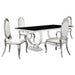 Antoine Rectangular Glass Top Dining Set Chrome - Imperial Furniture (Las Vegas, NV) - Multi Location