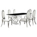 Antoine Rectangular Glass Top Dining Set Chrome - Imperial Furniture (Las Vegas, NV) - Multi Location