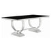Antoine Rectangular Glass Top Dining Set Chrome - Imperial Furniture (Las Vegas, NV) - Multi Location