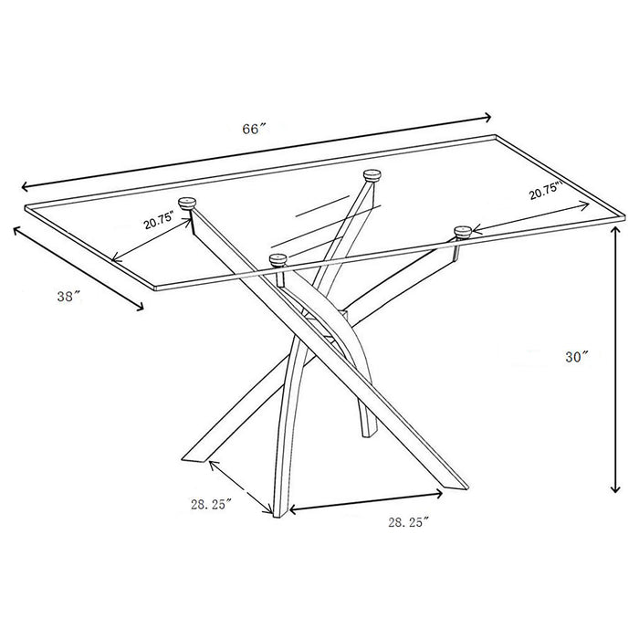 Carmelo 5 Pc Dining Sets - Imperial Furniture (Las Vegas, NV) - Multi Location