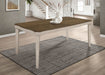 Ronnie Starburst Dining Table Nutmeg and Rustic Cream - Imperial Furniture (Las Vegas, NV) - Multi Location