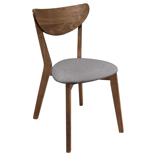 Alfredo Upholstered Dining Chairs Grey and Natural Walnut (Set of 2) - Imperial Furniture (Las Vegas, NV) - Multi Location