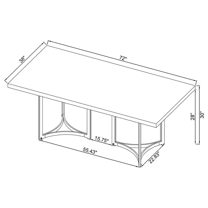 Sterling Dining Table - Imperial Furniture (Las Vegas, NV) - Multi Location
