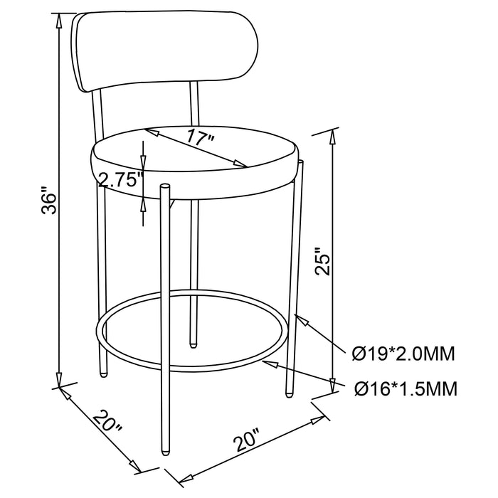 Viola Counter Stool - Imperial Furniture (Las Vegas, NV) - Multi Location