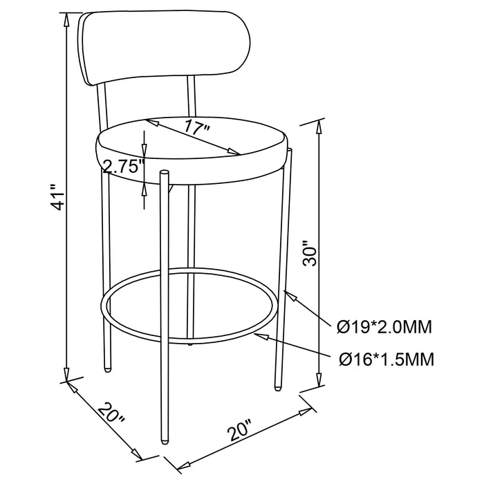 Viola Bar Stool - Imperial Furniture (Las Vegas, NV) - Multi Location
