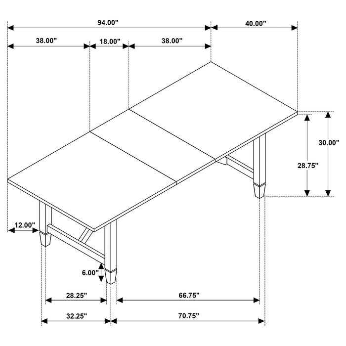 Matisse Dining Table - Imperial Furniture (Las Vegas, NV) - Multi Location