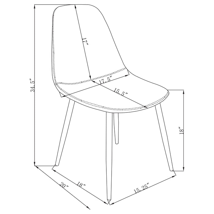Dennison Side Chair - Imperial Furniture (Las Vegas, NV) - Multi Location
