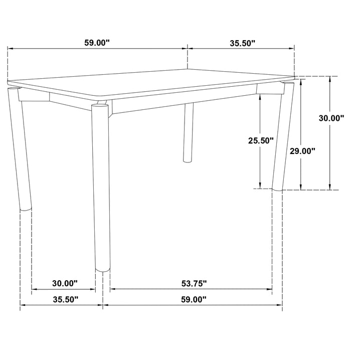 Parkridge 5 Pc Dining Set - Imperial Furniture (Las Vegas, NV) - Multi Location