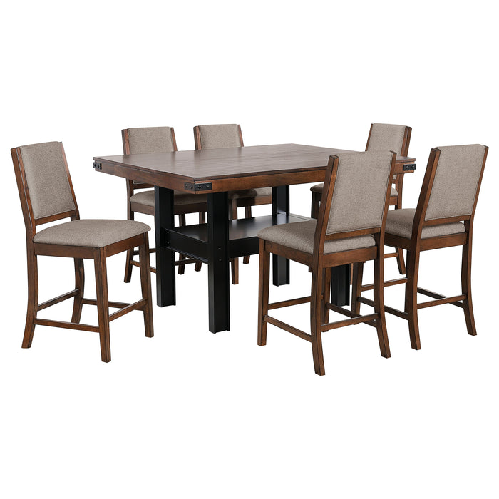 Patterson 7 Pc Counter Height Dining Set - Imperial Furniture (Las Vegas, NV) - Multi Location
