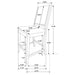 Patterson 7 Pc Counter Height Dining Set - Imperial Furniture (Las Vegas, NV) - Multi Location