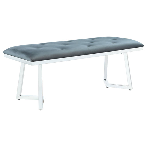 Beaufort Upholstered Tufted Bench Dark Grey - Imperial Furniture (Las Vegas, NV) - Multi Location