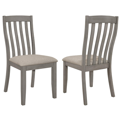 Nogales Slat Back Side Chairs Coastal Grey (Set of 2) - Imperial Furniture (Las Vegas, NV) - Multi Location
