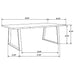 Ditman Live Edge Dining Table Grey Sheesham and Black - Imperial Furniture (Las Vegas, NV) - Multi Location