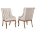 Brockway Tufted Arm Chairs Cream and Barley Brown (Set of 2) - Imperial Furniture (Las Vegas, NV) - Multi Location