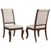 Brockway Tufted Dining Chairs Cream and Antique Java (Set of 2) - Imperial Furniture (Las Vegas, NV) - Multi Location