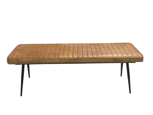 Misty Cushion Side Bench Camel and Black - Imperial Furniture (Las Vegas, NV) - Multi Location