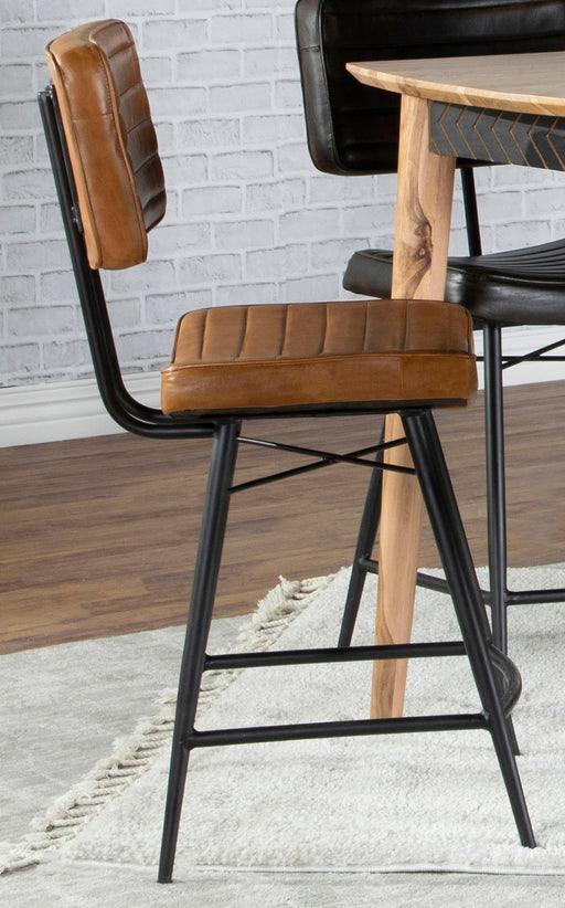 Partridge Upholstered Counter Height Stools with Footrest (Set of 2) - Imperial Furniture (Las Vegas, NV) - Multi Location