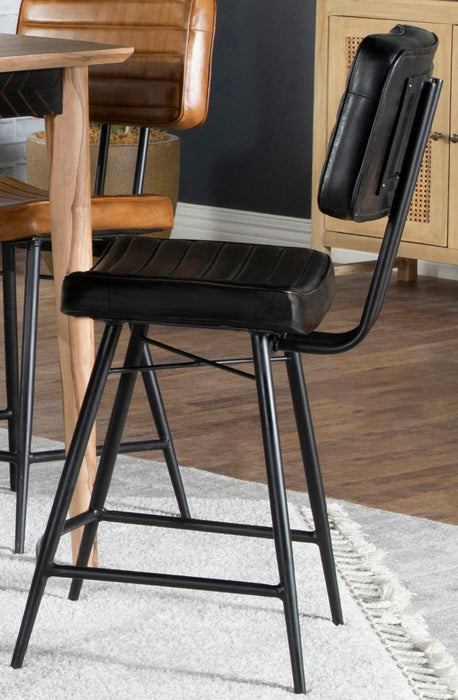 Partridge Upholstered Counter Height Stools with Footrest (Set of 2) - Imperial Furniture (Las Vegas, NV) - Multi Location