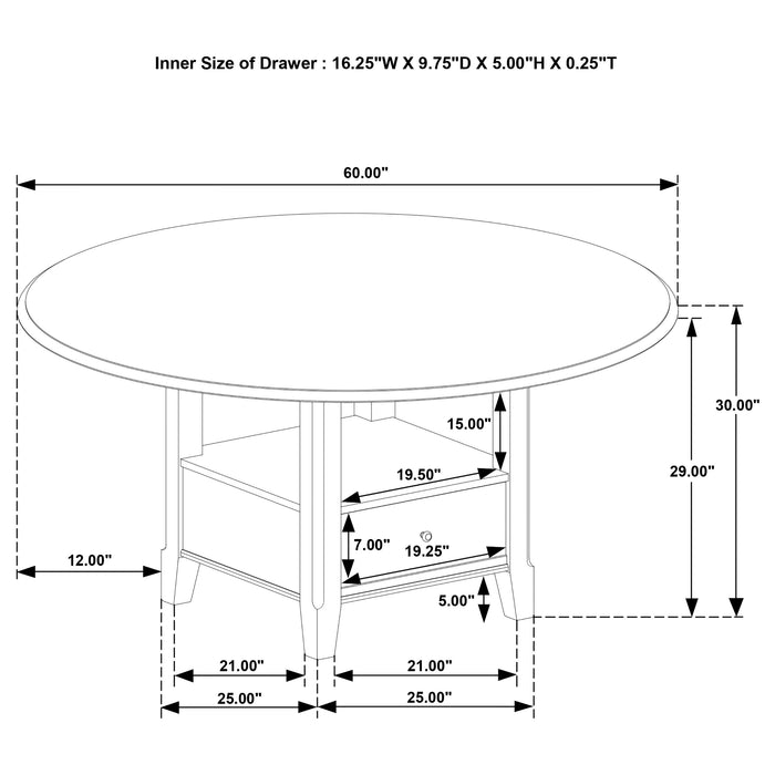 Twyla 5 Pc Dining Set - Imperial Furniture (Las Vegas, NV) - Multi Location