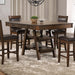 Dewey 2-drawer Counter Height Table with Open Shelves Walnut - Imperial Furniture (Las Vegas, NV) - Multi Location