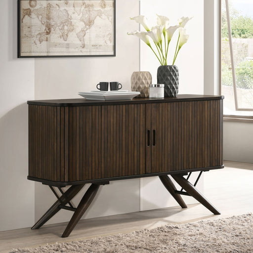Wes 2-door Rectangular Server Dark Walnut - Imperial Furniture (Las Vegas, NV) - Multi Location