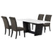 Sherry Rectangular Marble Top Dining Table set - Imperial Furniture (Las Vegas, NV) - Multi Location