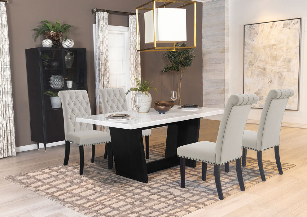 Sherry Rectangular Marble Top Dining Table set - Imperial Furniture (Las Vegas, NV) - Multi Location