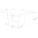 Sherry Rectangular Marble Top Dining Table set - Imperial Furniture (Las Vegas, NV) - Multi Location
