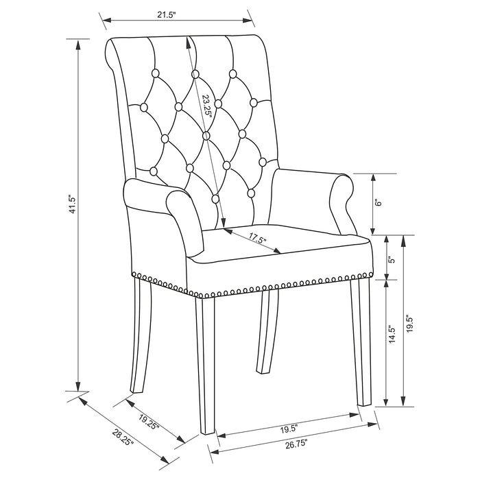 Sherry 7 Pc Dining Set - Imperial Furniture (Las Vegas, NV) - Multi Location