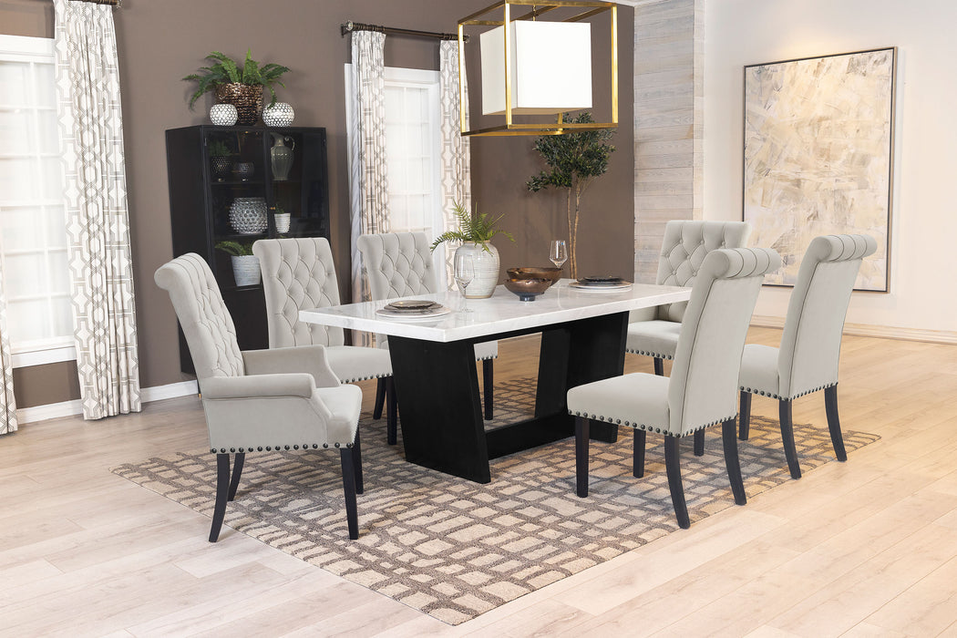 Sherry Rectangular Marble Top Dining Table set - Imperial Furniture (Las Vegas, NV) - Multi Location