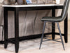 Toby Rectangular Marble Top Counter Height Table Espresso and White - Imperial Furniture (Las Vegas, NV) - Multi Location