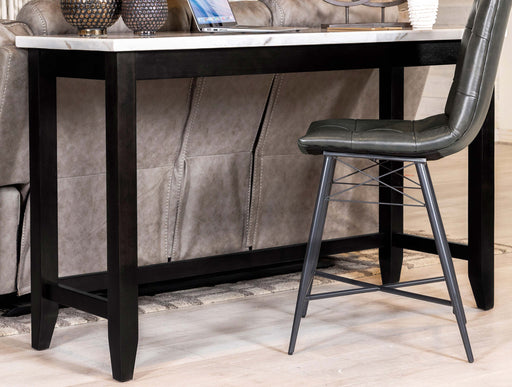 Toby Rectangular Marble Top Counter Height Table Espresso and White - Imperial Furniture (Las Vegas, NV) - Multi Location