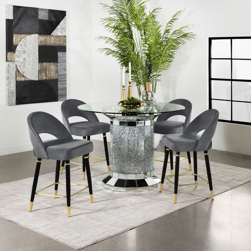 Ellie 5 Pc Counter Height Dining Sets Gray - Imperial Furniture (Las Vegas, NV) - Multi Location