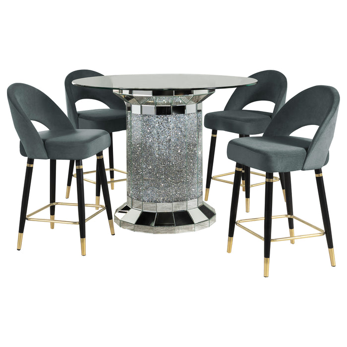 Ellie 5 Pc Counter Height Dining Sets Gray - Imperial Furniture (Las Vegas, NV) - Multi Location