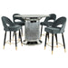 Ellie 5 Pc Counter Height Dining Sets Gray - Imperial Furniture (Las Vegas, NV) - Multi Location
