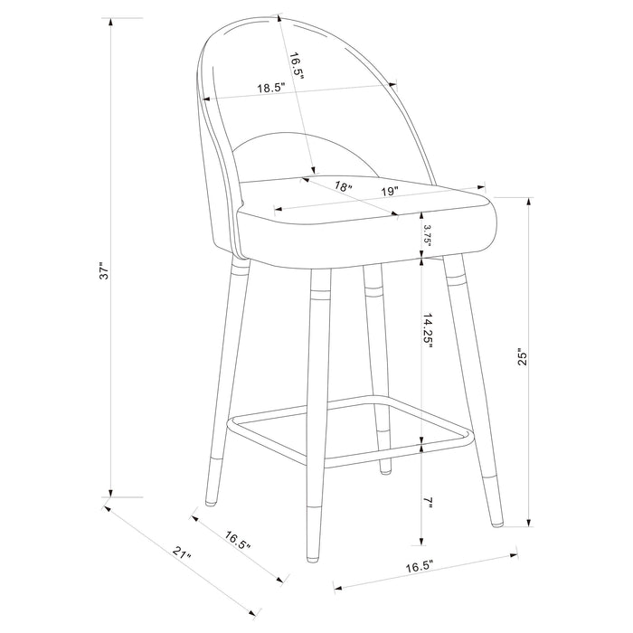 Ellie 5 Pc Counter Height Dining Sets - Imperial Furniture (Las Vegas, NV) - Multi Location