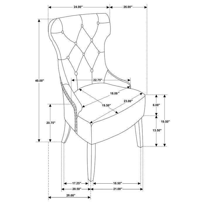Baney Side Chair - Imperial Furniture (Las Vegas, NV) - Multi Location
