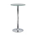 Abiline Glass Top Round Bar Table Chrome - Imperial Furniture (Las Vegas, NV) - Multi Location