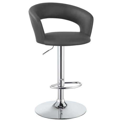 Barraza 29" Adjustable Height Bar Stool Grey and Chrome - Imperial Furniture (Las Vegas, NV) - Multi Location