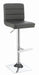 Bianca Upholstered Adjustable Bar Stools Grey and Chrome (Set of 2) - Imperial Furniture (Las Vegas, NV) - Multi Location