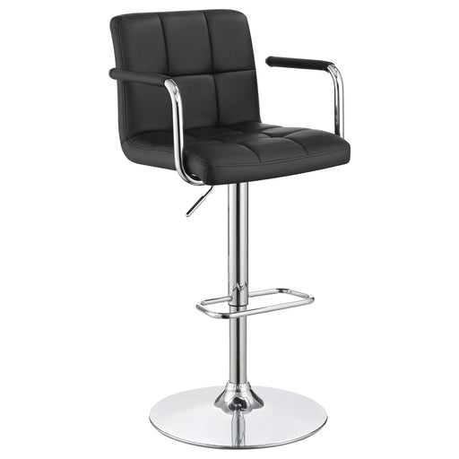 Palomar Adjustable Height Bar Stool Black and Chrome - Imperial Furniture (Las Vegas, NV) - Multi Location
