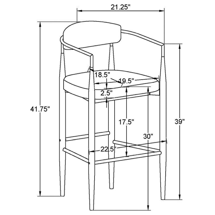Tina Bar Stool - Imperial Furniture (Las Vegas, NV) - Multi Location