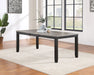 Elodie Rectangular Dining Table with Extension Grey and Black - Imperial Furniture (Las Vegas, NV) - Multi Location