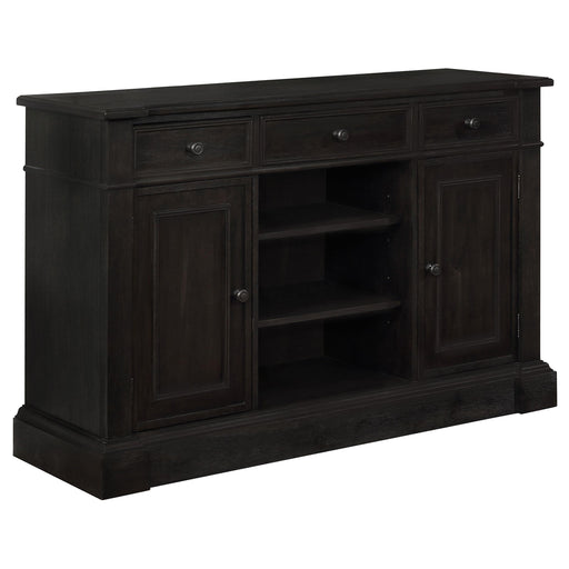 Phelps 2-door Rectangular Server Antique Noir - Imperial Furniture (Las Vegas, NV) - Multi Location