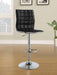 Ashbury Upholstered Adjustable Bar Stools Black and Chrome (Set of 2) - Imperial Furniture (Las Vegas, NV) - Multi Location