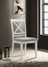Hollis Cross Back Wood Dining Side Chair White - Imperial Furniture (Las Vegas, NV) - Multi Location