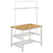 Edgeworth 3-piece Kitchen Island Counter Table Set White - Imperial Furniture (Las Vegas, NV) - Multi Location