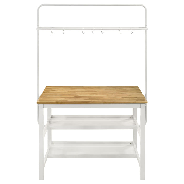 Edgeworth 3-piece Kitchen Island Counter Table Set White - Imperial Furniture (Las Vegas, NV) - Multi Location