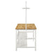 Edgeworth 3-piece Kitchen Island Counter Table Set White - Imperial Furniture (Las Vegas, NV) - Multi Location